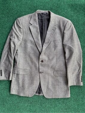 Brooks Brothers Made In Italy Glenn Plaid Rain System Fabric Loro Piana Blazer